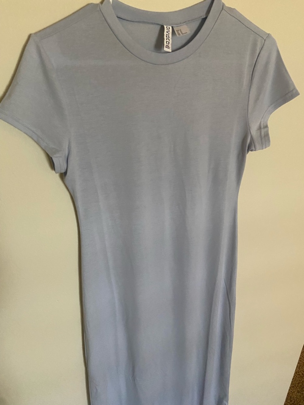 H&M Light Blue Crewneck Tee Dress (not worn at all)